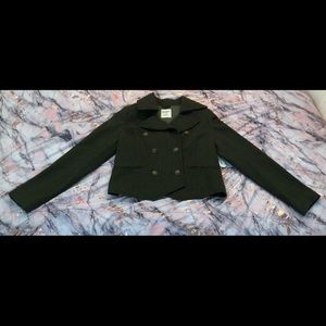 Army green Old Navy peacoat